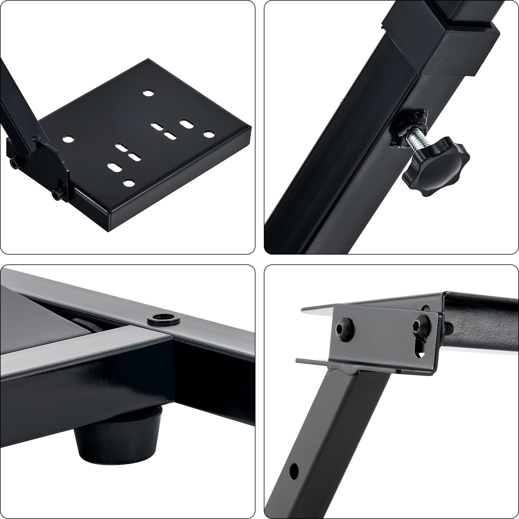 CO-Z Support de Volant Pliable pour Logitech G25, G27, G29, G920, Thrustmaster T80, T150, TX, etc. Support Volant PS3 PS4 Hauteur Réglable sans Pédales ni Volant