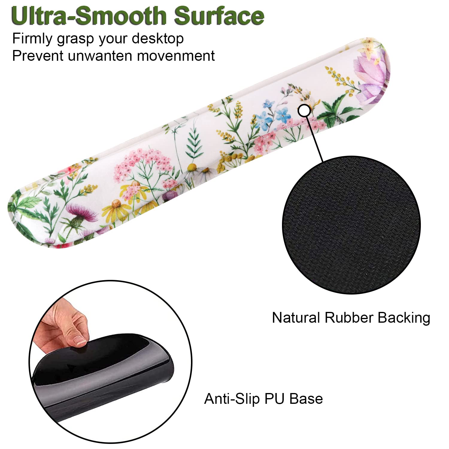 iLeadon Alfombrilla de mouse con soporte para muñeca, reposamuñecas para teclado, alfombrilla ergonómica con base antideslizante para computadora, laptop, oficina en casa + posavasos, alfombrilla de