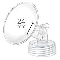 Vista 23 de Maymom Pieza de bomba compatible con Spectra S1, S2 Spectra 9 Plus Breastpump; Incluye brida de boca ancha (Una brida - brida de 18 mm) No es una