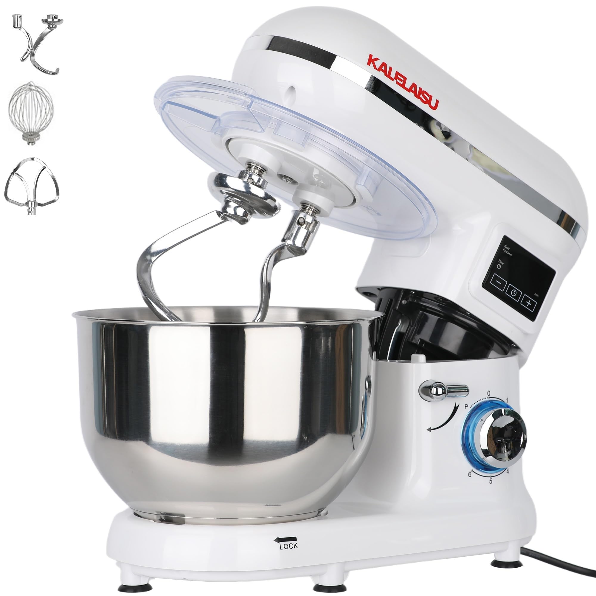 Amazon | KALELAISU スタンドミキサー 業務用スタンドミキサー 5.5L大