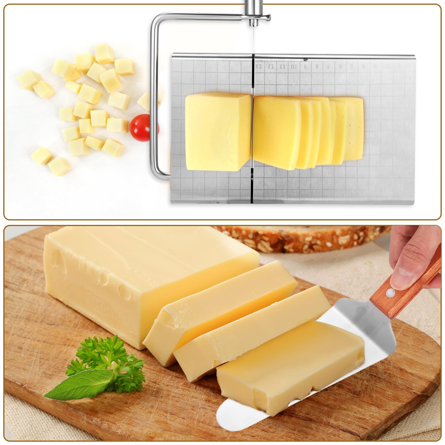 Butter Cutting Wires 10-Pack Stainless Steel Cheese Slicing Wires - 5 ...