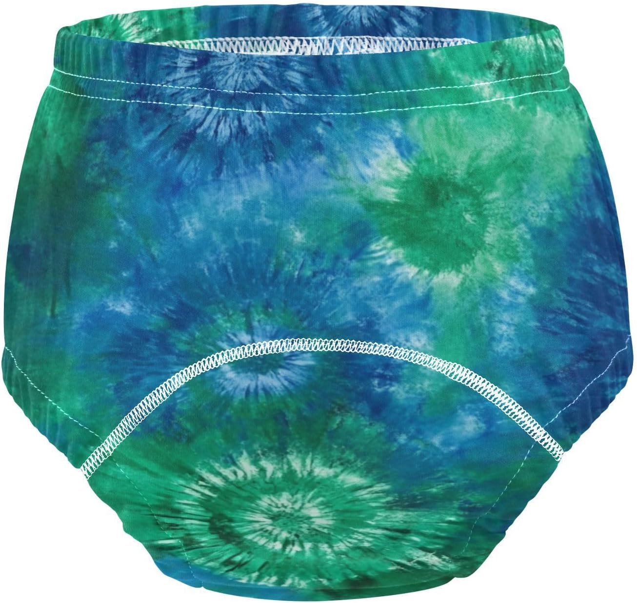 Little Boys Potty Training Panties Reusable Blue and Green Tie-dye Nighttime Potty Training Pants Underwear Briefs