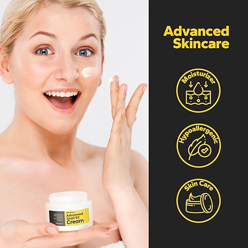 Miniatura 2 de SilkyShark Crema reparadora de mucina de caracol, filtrado de secreción de caracol, crema de mucina de caracol, cuidado avanzado de la piel para