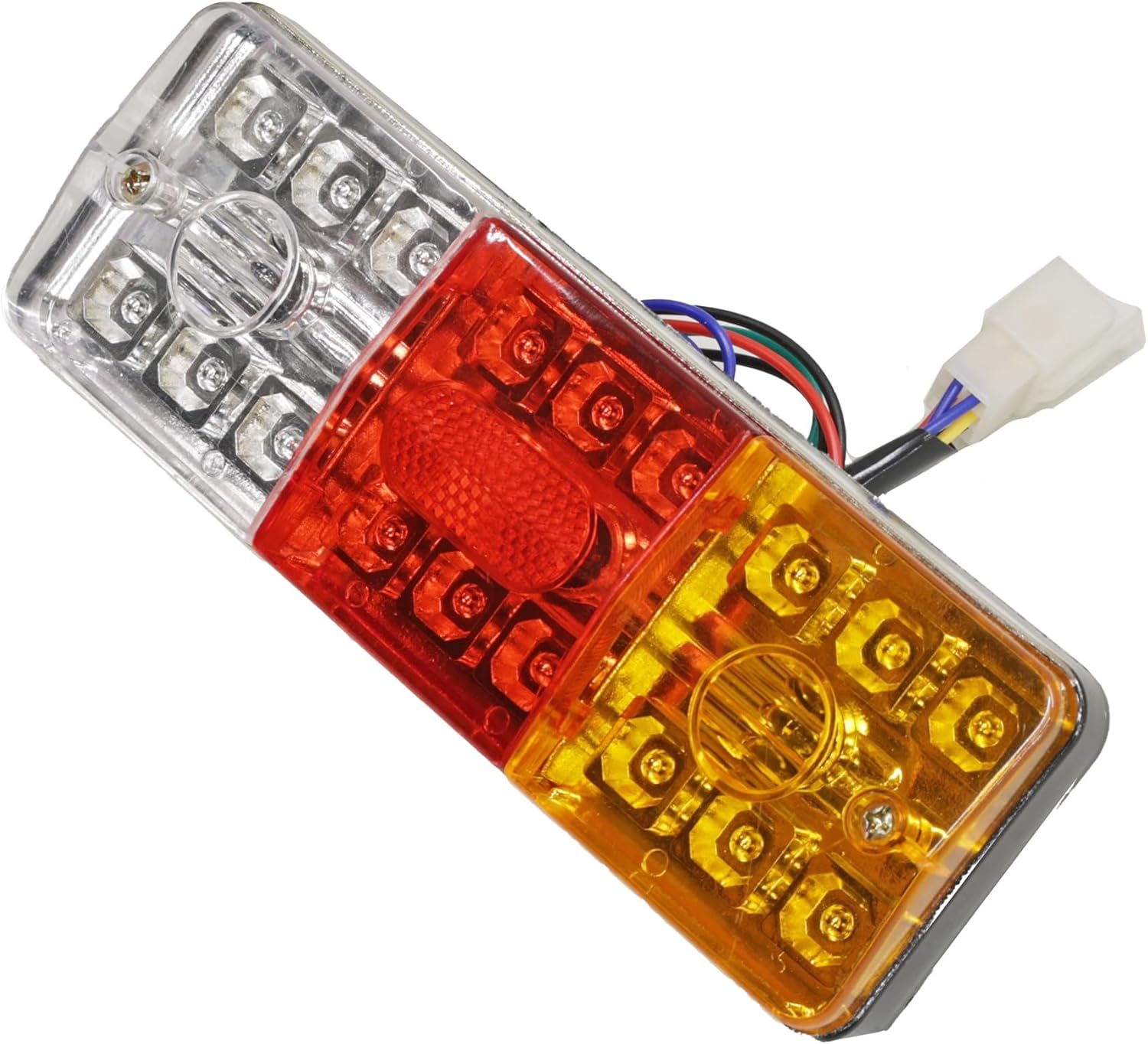 Massimo Mini 125 Go Kart LED Tail Light Assembly Replacement LED Light for Mini 125 Go Karts, ATV, UTV 125cc, Diawa Trailer Part number TL-P0071