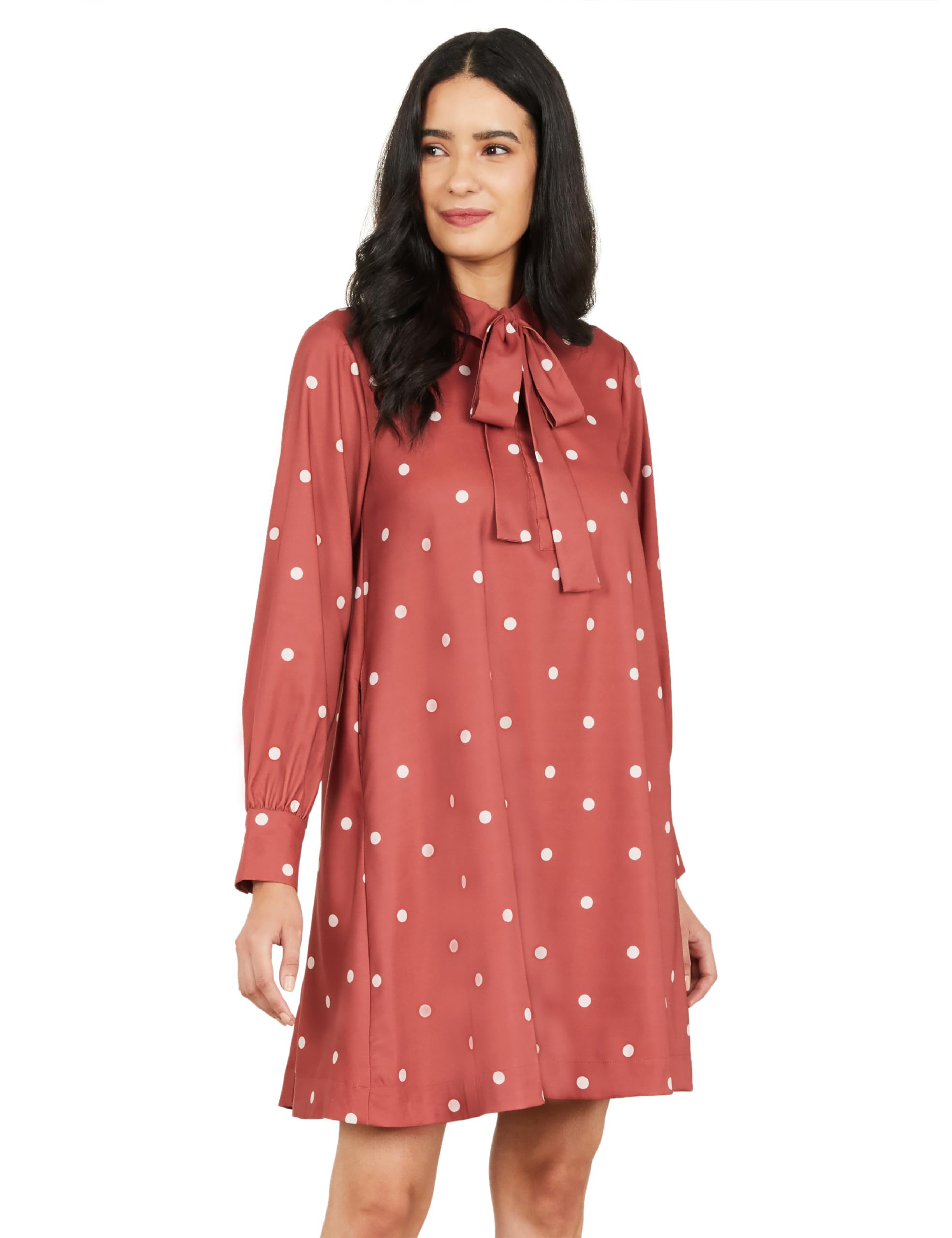 symbol premium Women's A Line Flared Dress (Knee Length | Desk-to-Dinner)-picture-11