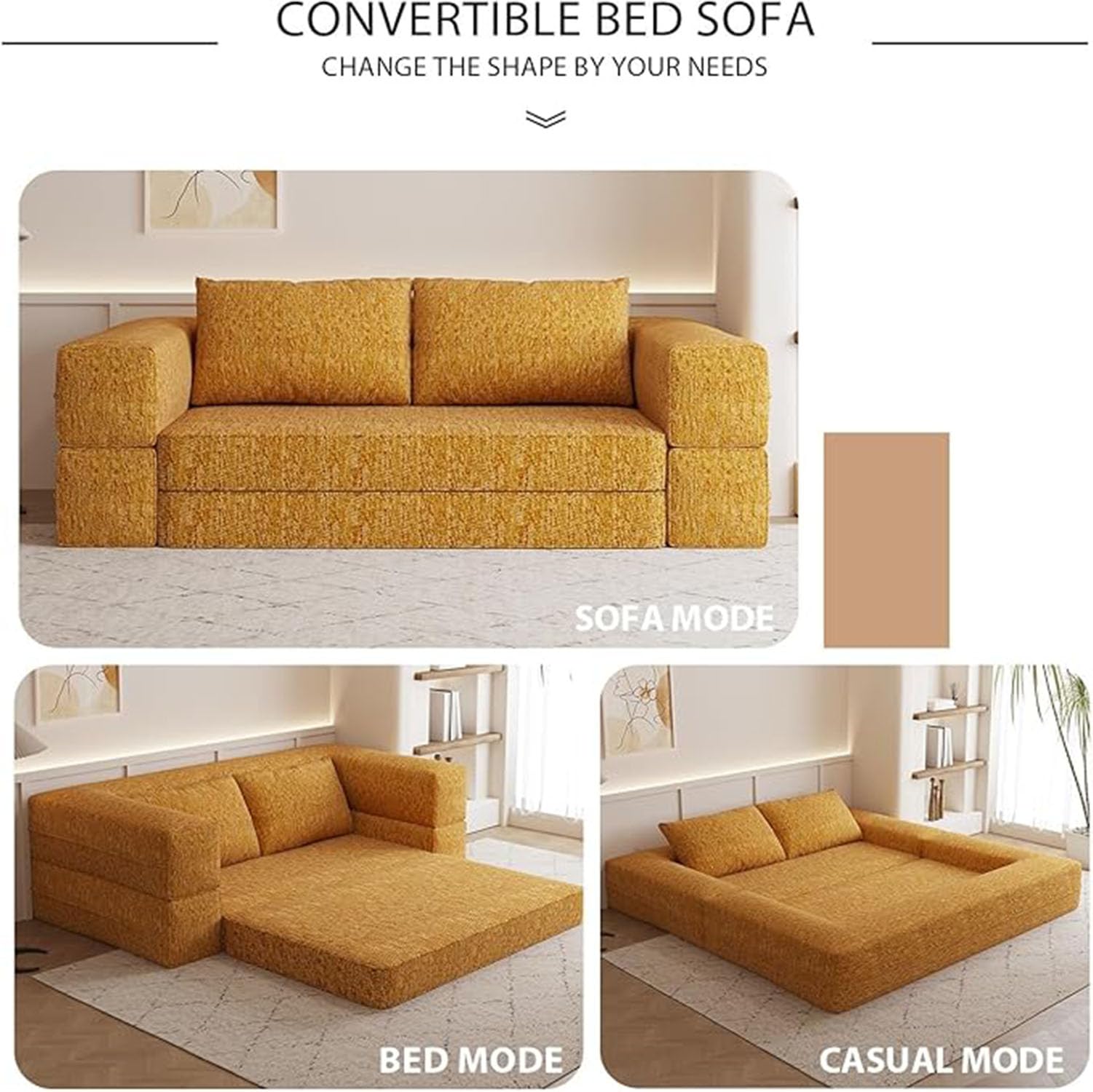 Divano a Compressione, Divano 2 Posti Sottovuoto Componibile, Senza Montaggio, Tampone in Spugna ad Alta resilienza, per Camera da Letto/Soggiorno/caffè,Blu,200cm