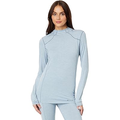 Hot Chillys Clima-Tek Hoodie ashley blue heather