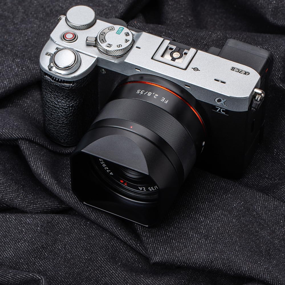 Amazon | スクエアメタルレンズフード レンズキャップ付きSony FE 50mm