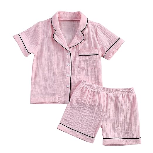 Buy Baby Boys Girls Pajamas Shorts Set Kids Toddler Blouses Shirts Tops