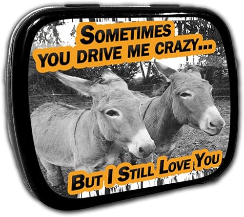 Miniatura 5 de You Drive me crazy But I Still Love You Mentas – Funny Día de San Valentín regalos para amigos Funny calcetín de latas de menta Stuffers para