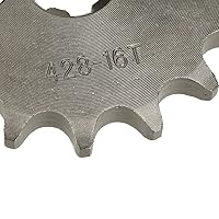 Vista 9 de HIAORS 428 16T 17mm Piñones de Motor Delantero para Motocicleta para 50cc 70cc 110cc 125cc 140cc 160cc TaoTao Roketa Coolster Sunl Lifan Chinese ATV