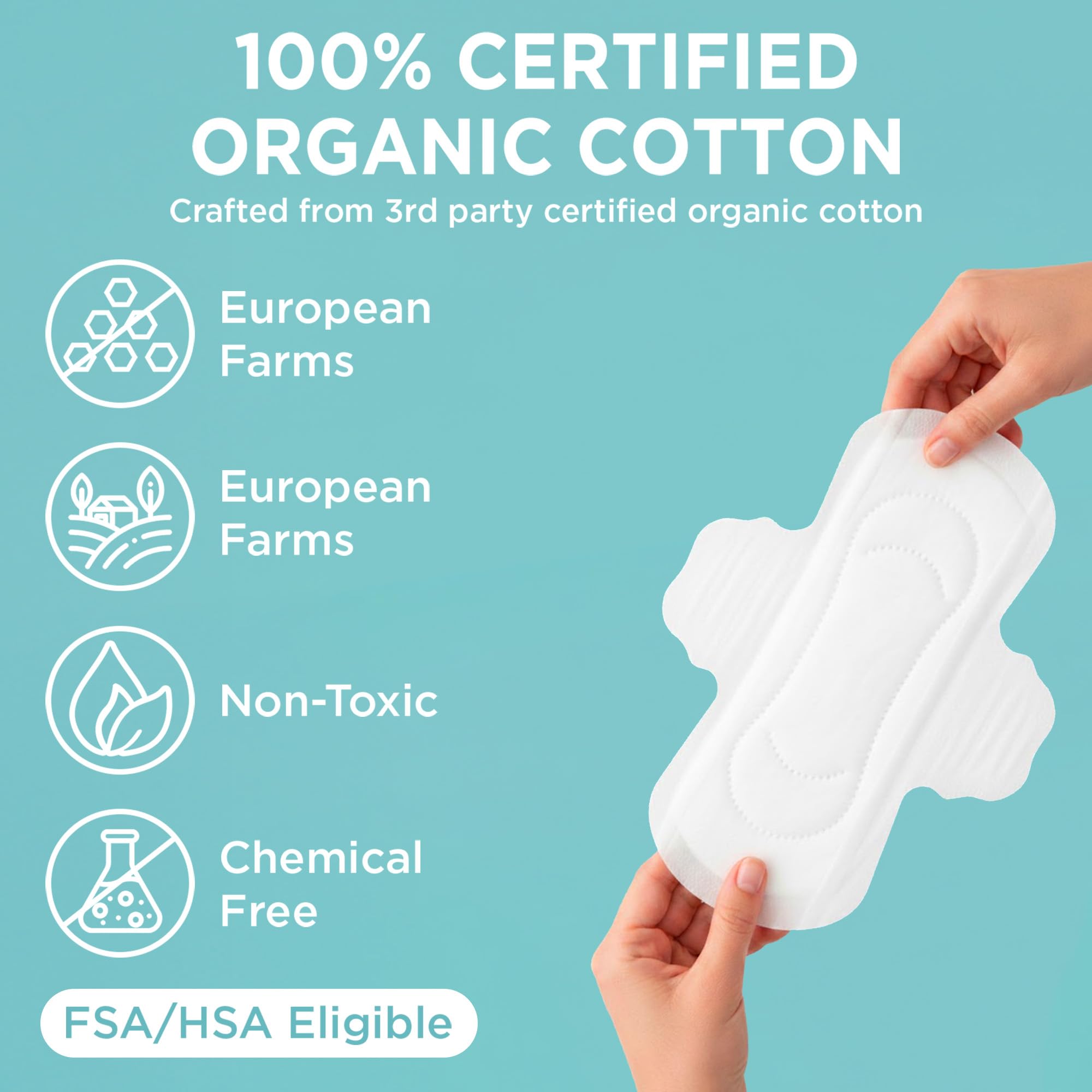 Organic Cotton Tampons & Pads Feminine Care Bundle