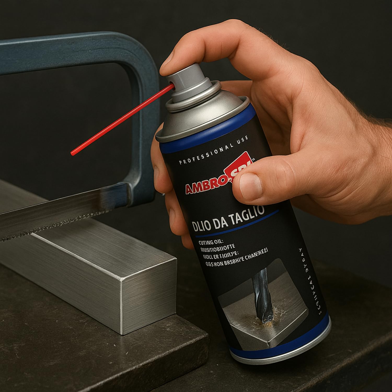 Bomboletta Olio da Taglio per Officina Spray 400ml olio lubrificante professionale, spray per il taglio di metalli dolci e duri, protegge lame e tornio, Made in Italy (6)