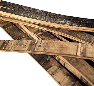 Set of 10 Authentic Bourbon/Whiskey Oak Barrel Staves for DIY Projects, Crafts, and Wall Decor – Midwest Barrel Company