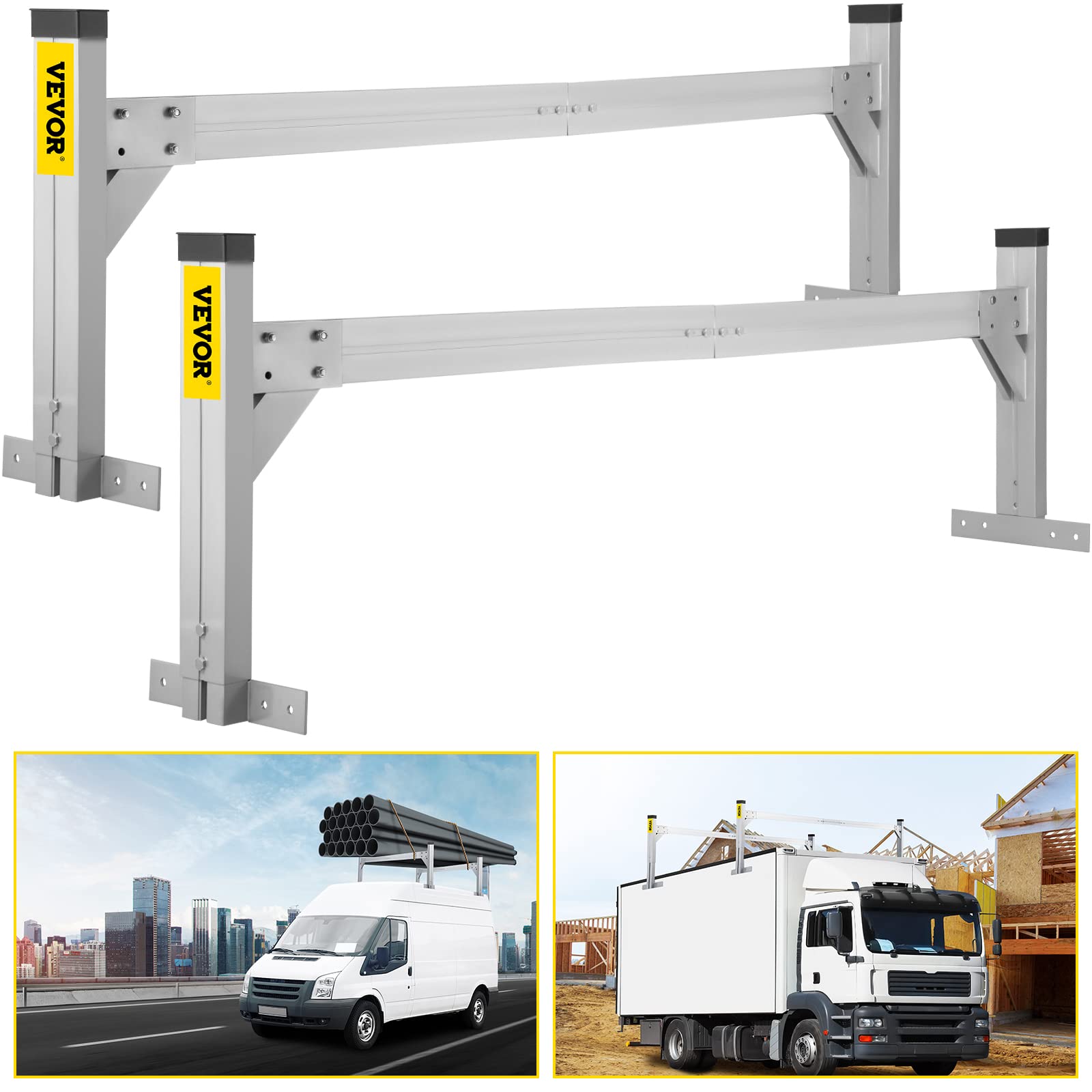 Buy VEVOR Universal Roof Ladder Rack, Fit for 6.2'8.3' Wide Vans, 2