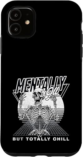 Miniatura 1 de iPhone 11 Mentally Ill But Totally Chill for Sarcastic People Mentally Case