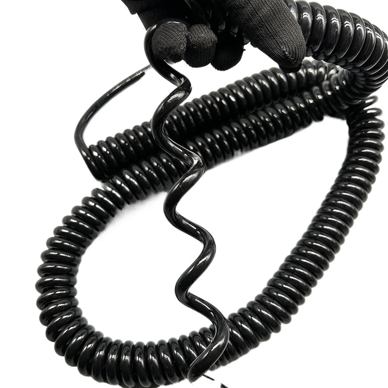 Cable para auricular de teléfono fijo 2 chaqueta telescópica del poliuretano alambre de la primavera cobre base 1.5mm2 4-6 metros(Stretch 6 Meters)