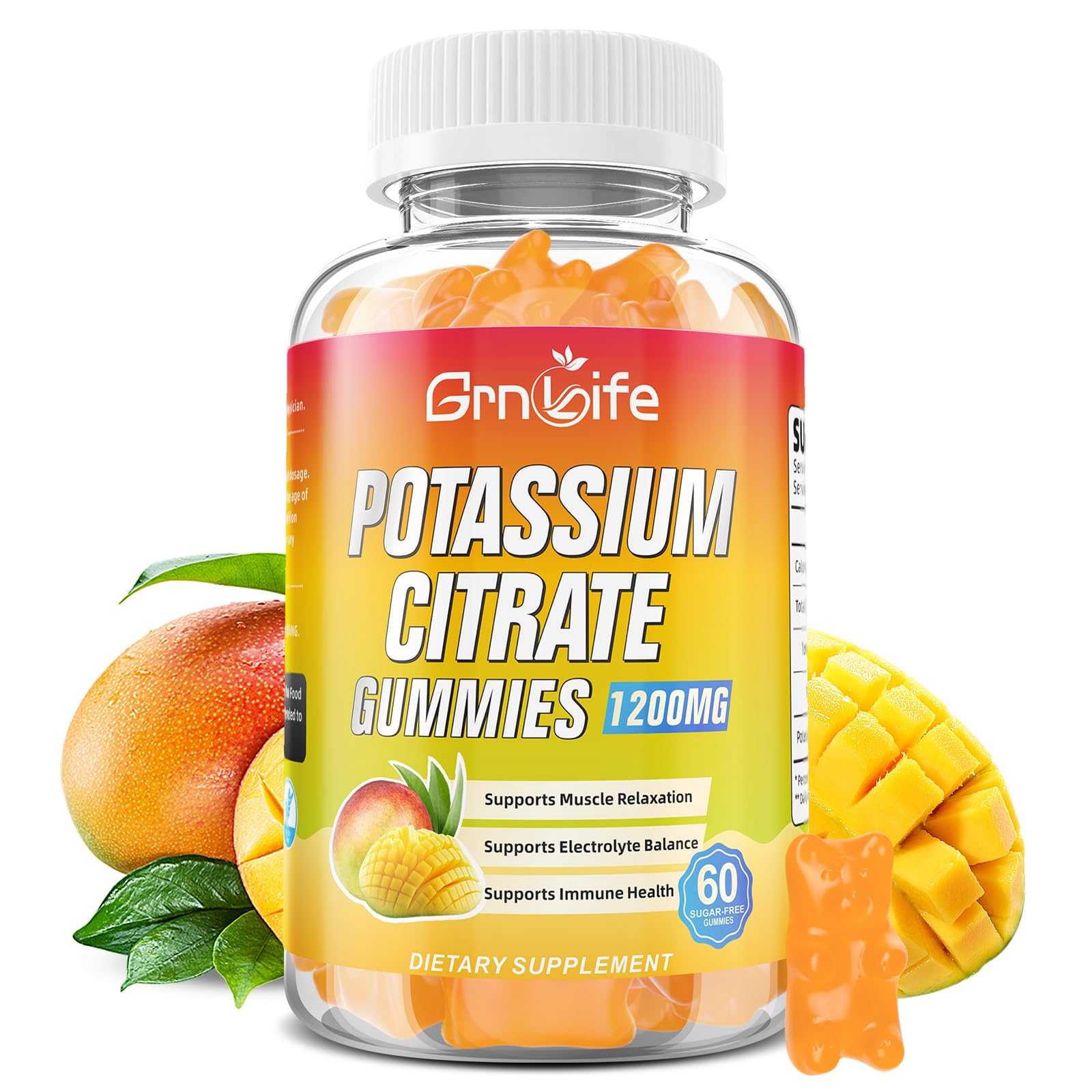 Potassium Citrate Gummies 1200mg