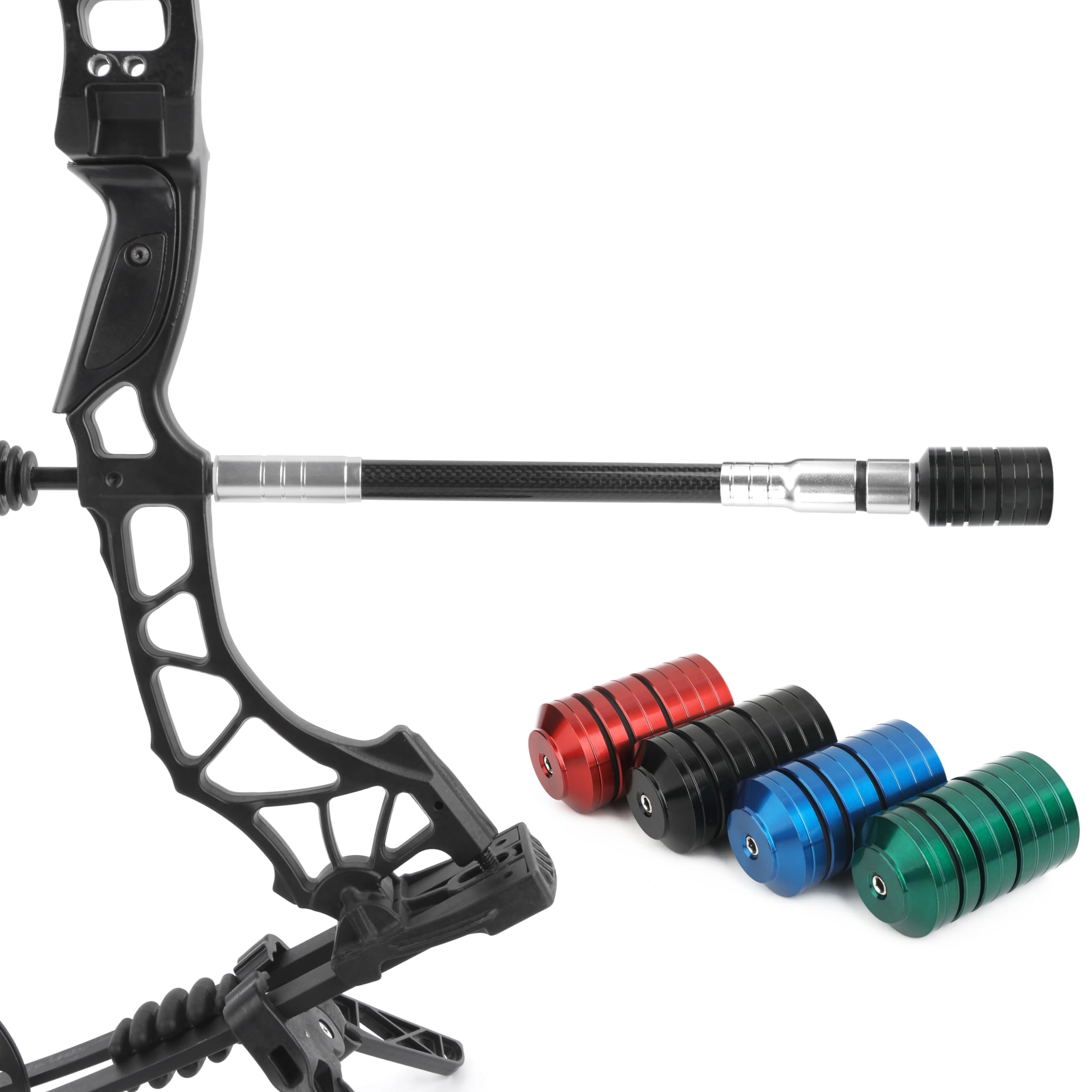 Bogen Stabilisator Gewichte Kit Edelstahl Gegengewicht Kit für Balance bar und Bogen Stabilisator für Recurve-Bogen und Compound-Bogen