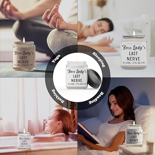 Miniatura 6 de Regalos para compañeros de trabajo Vela relajante para mujeres, regalos divertidos para mejores amigas, velas perfumadas de Navidad, vela con aroma