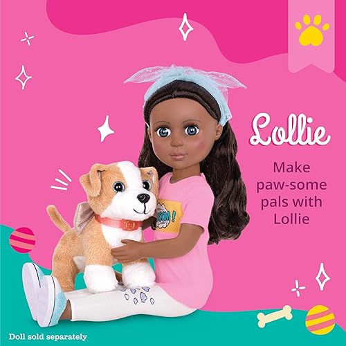 Miniatura 2 de Glitter Girls – Perro de peluche – Accesorio para mascotas de cachorro para muñecas de 14 pulgadas – Juguetes, ropa y accesorios para niñas de 3