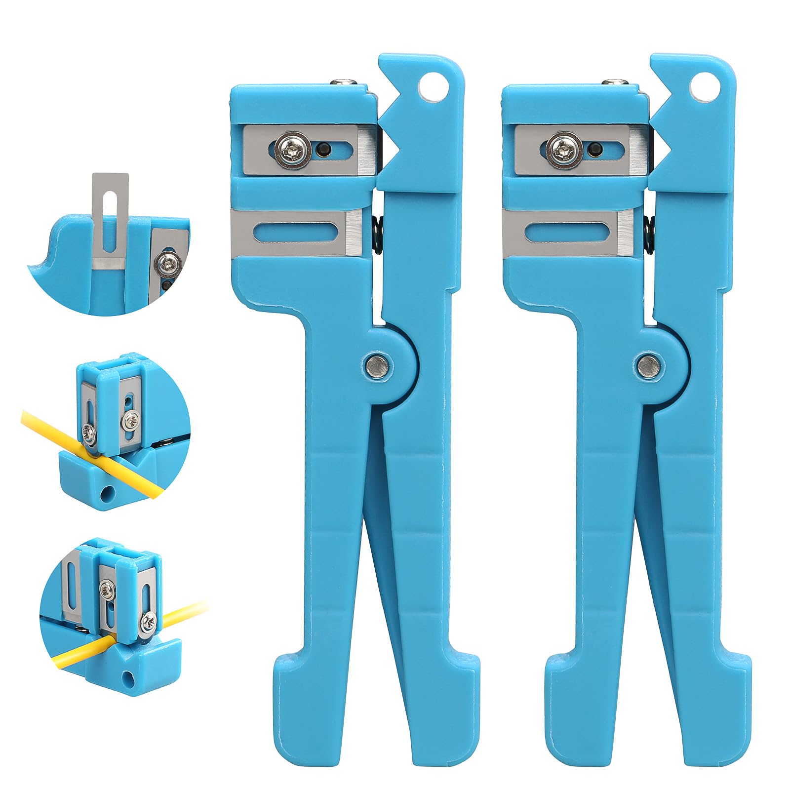 BAOSHLA （2pcs）45-163 Fiber Optic Coaxial Cable Stripper 3.2-5.6mm Fiber Transverse Loose Tube Stripper Fiber Optic Stripper Fiber Optic Cable