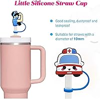 Vista 30 de Straw Cover Cap for Stanley Cup,Straw Topper Compatible for 30&40 Oz Tumbler with Handle,10mm 0.4in Dust-Proof Reusable Straw Tips Lids,Straw Tip
