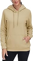 Vista 2 de MAGCOMSEN Sudaderas con capucha de sherpa para mujer, con forro polar, estilo casual, atlético, con bolsillo de canguro