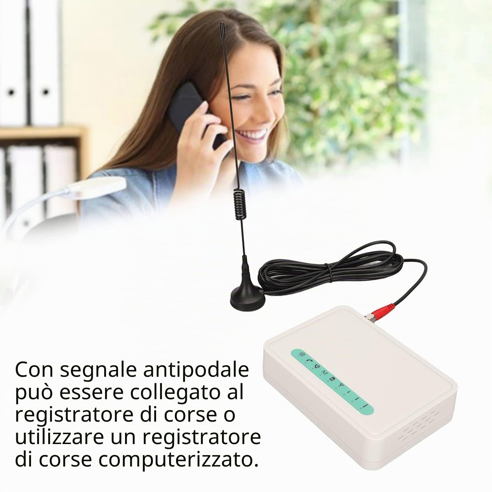 Dialer ID GSM , terminale fisso Quad Band Funzione IP automatica Segnale antipodale per ufficio(#1)