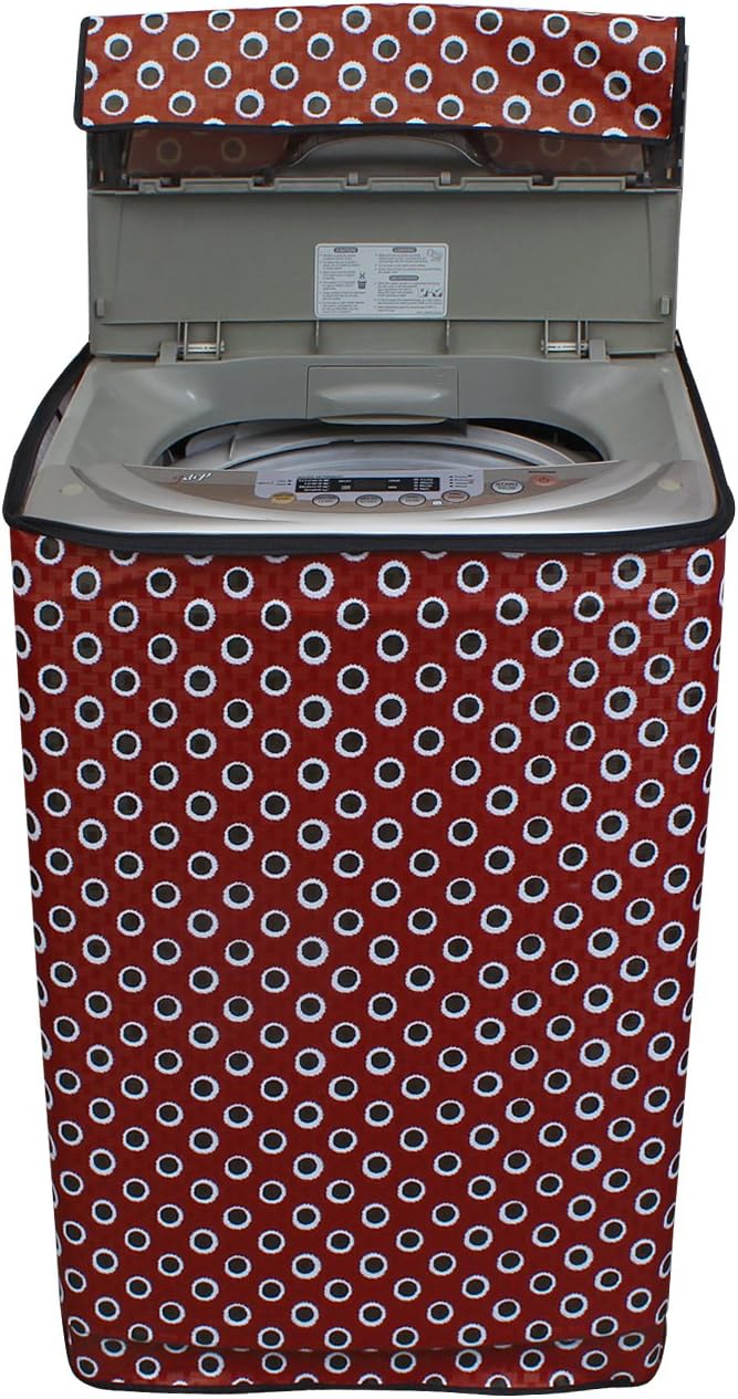 DREAM CARE Polyester Blend Waterproof & Dustproof Washing Machine Cover Top Load & Fully Automatic Suitable For 6 Kg, 6.2 Kg, 6.5 Kg (58 X 89 X 58 Cms)