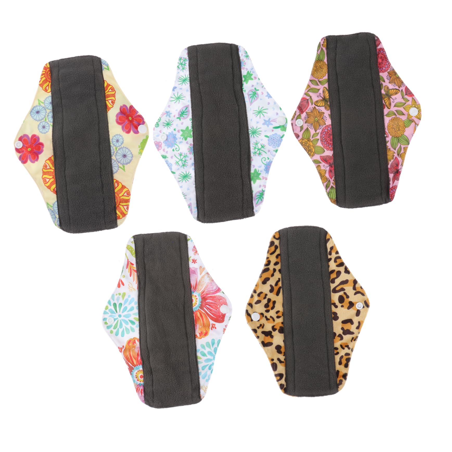 FRCOLOR 10 Piezas toalla sanitaria lavable compresas menstruales de tela compresas menstruales reutilizables compresas de tela cuecas menstruales toalla sanitaria de tela