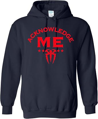 Inspired Acknowledge Roman Rings Hoodie Funny Wrestling Fan Tee |Retro Pro Wrestler Graphic Tee|Funny Apparel | Soft Cotton Casual Fit for Men & Women | Suitable for WWE, Fitness & Gym Lovers