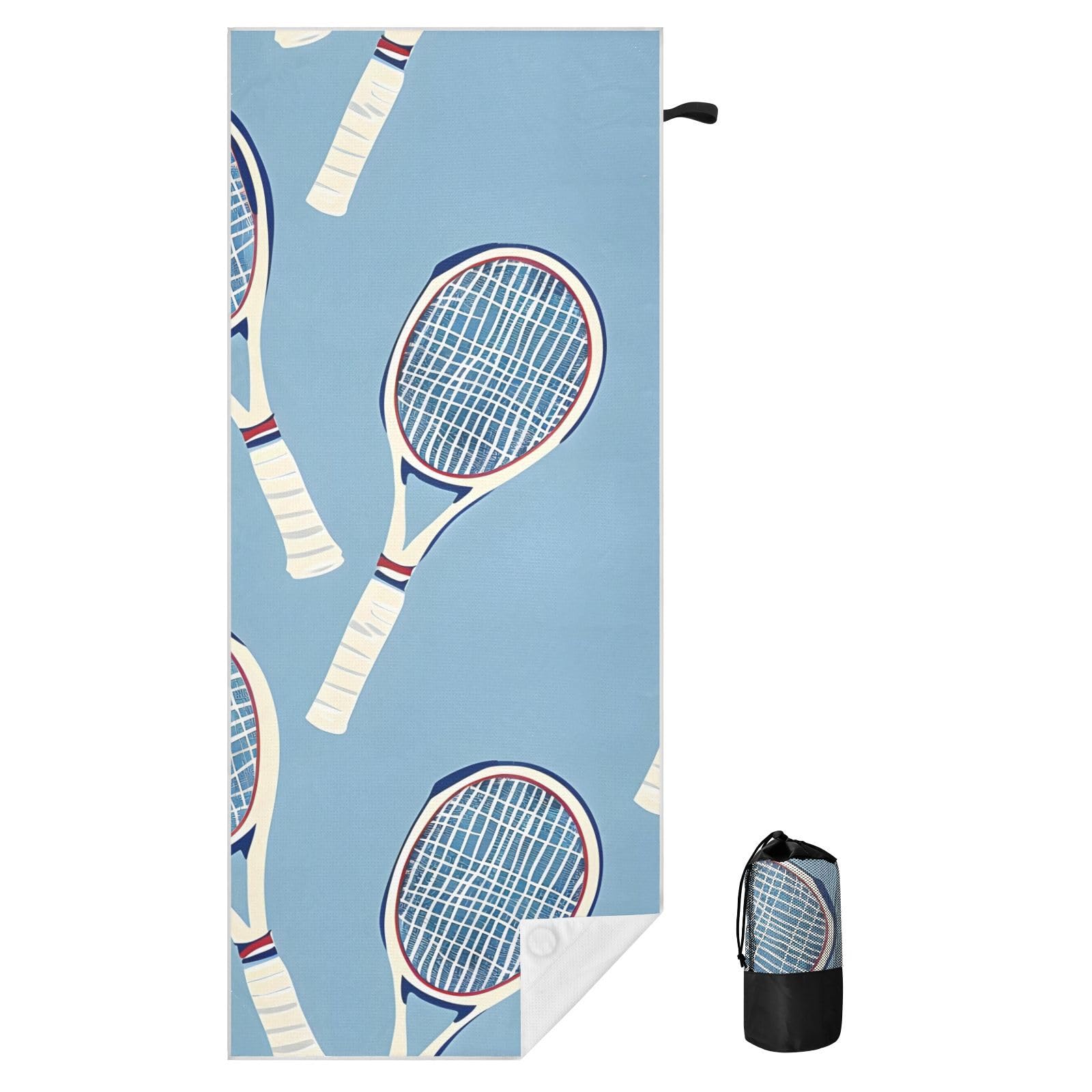 Grandes serviettes de plage avec sacs en maille pour adultes, serviette de bain avec fermeture magnétique, anti-sable, absorbante à séchage rapide, pour piscine, camping et voyage, 190 x 80 cm