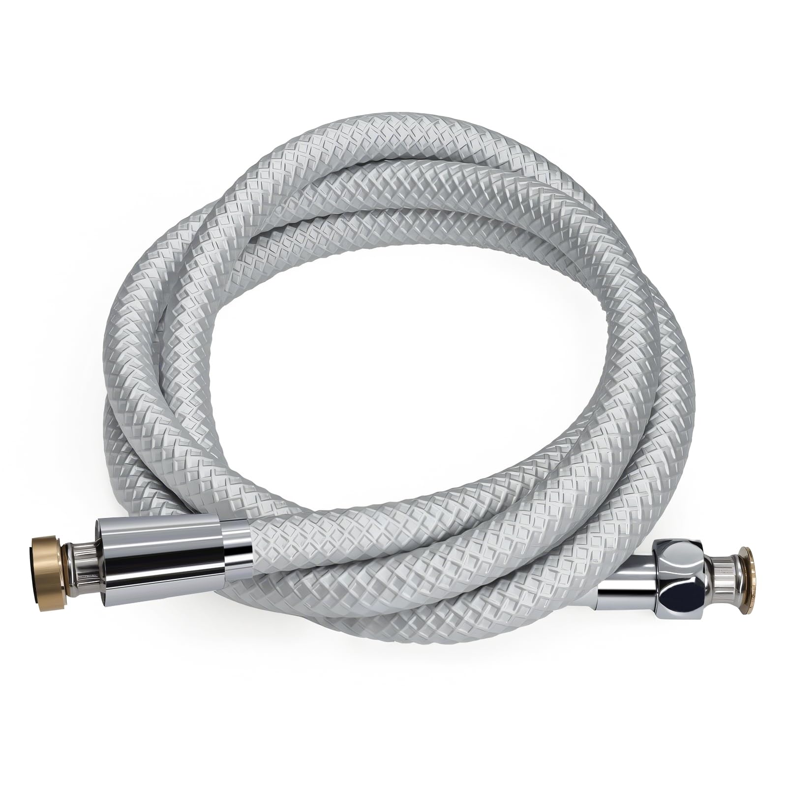 Flexible de Douche en Silicone Ultra-Doux 2m, Anti-Torsion et Anti-Pliage, Tuyau de Douche Salle de Bains, Raccord Universel G1/2 pouces, Remplacement Tuyau Douche pour Pommeau de Douche
