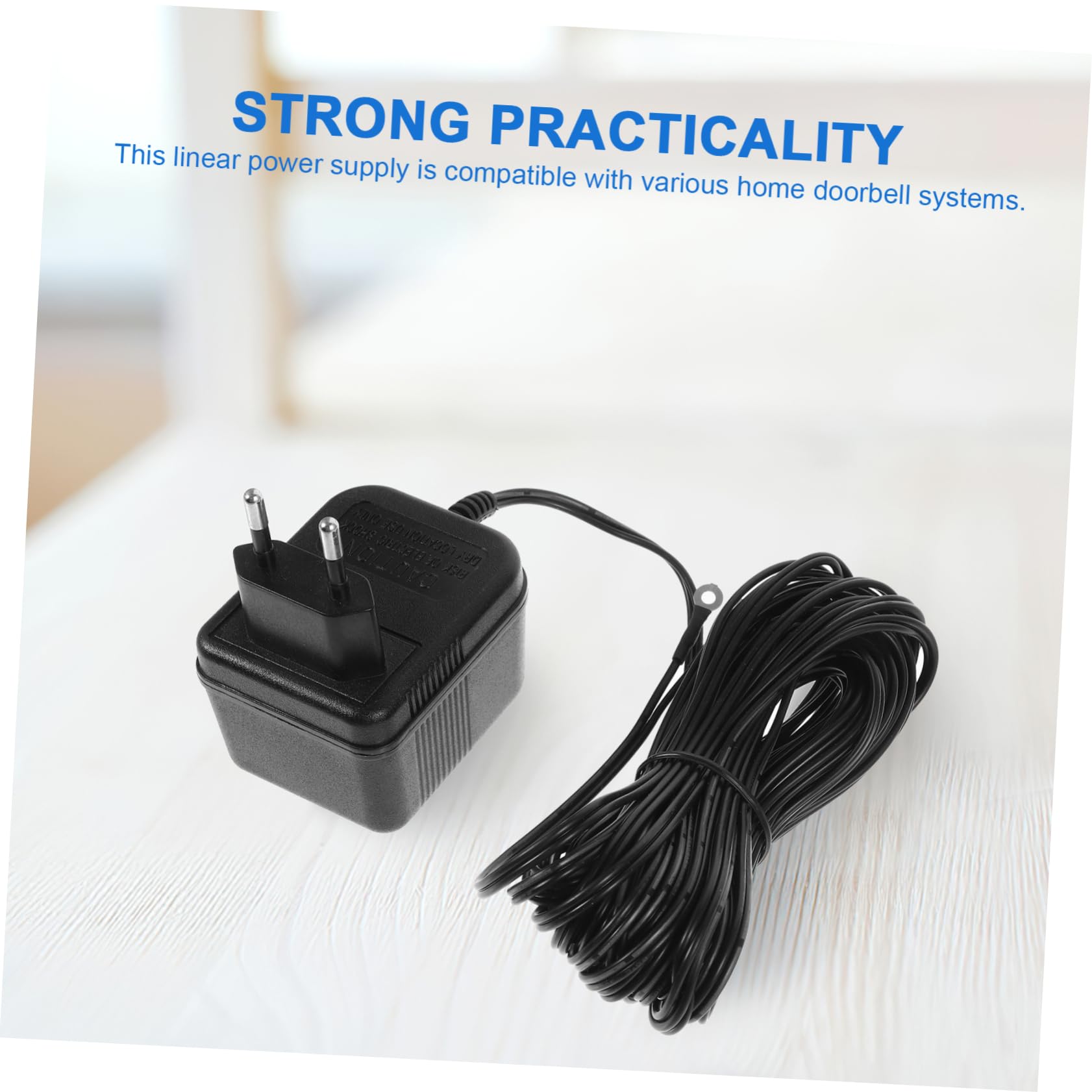 HOMSFOU 4piezas Transformador De Timbre Adaptador De Alimentación Para Timbres De Puerta Instalación Fácil Compatible Seguridad Certificada Cable Para Flexibilidad