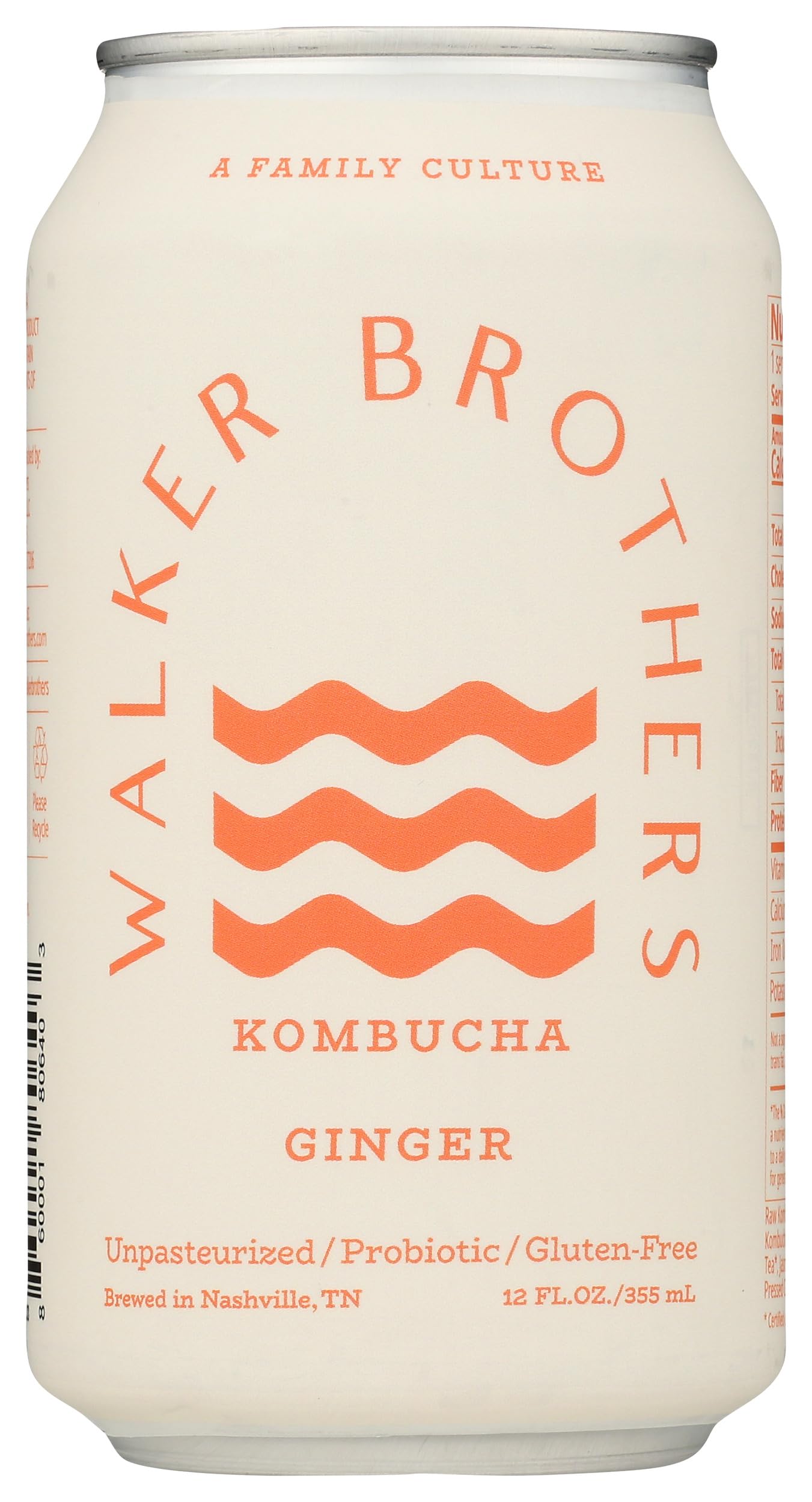 Amazon.com: Walker Brothers, Kombucha Ginger, 12 Fl Oz : Grocery