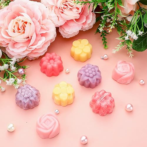 Miniatura 3 de Marsui 8 jabones perfumados de regalo de jabón, mini jabones de baño de colores surtidos para mujeres, adolescentes, mamá, cumpleaños (flor)