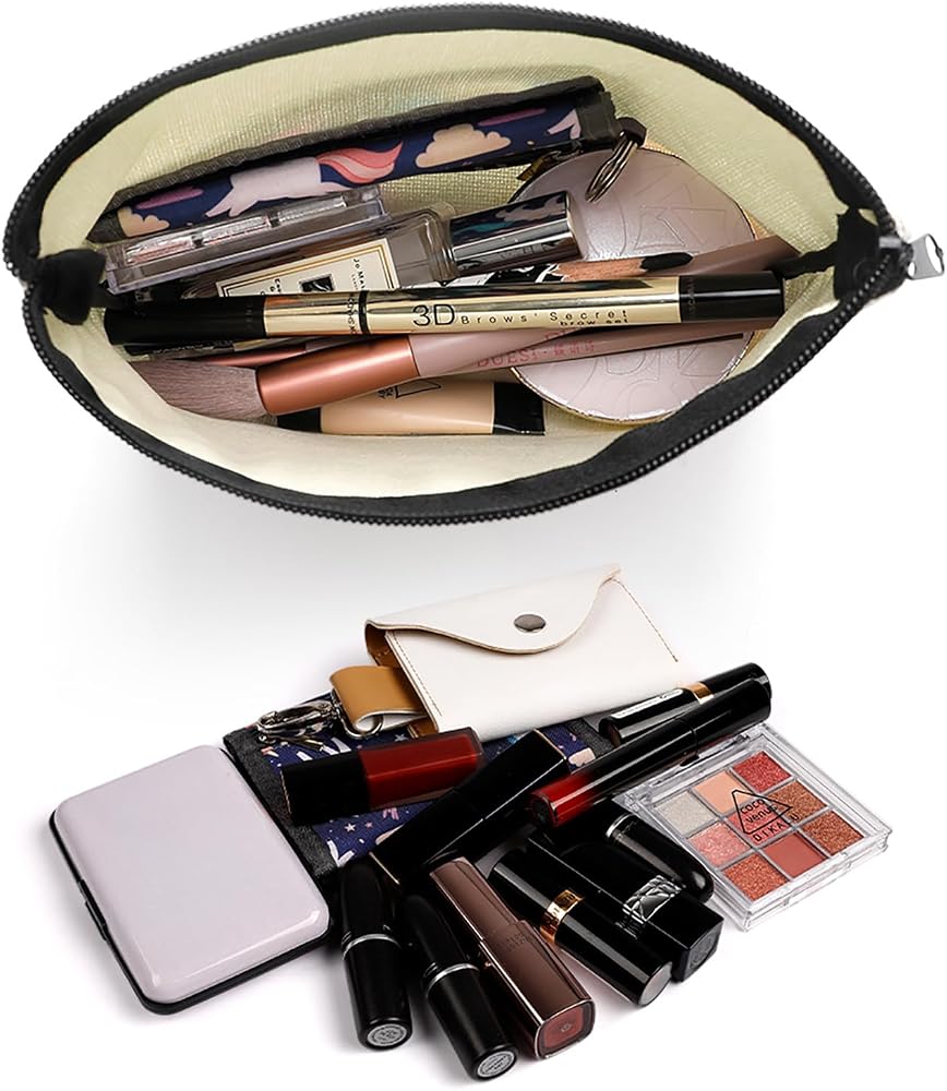 GlamLuxe Kosmetiktasche Vinyl-Schallplatten-Design – Stylische Make-up-Tasche Als Geschenk Für Frauen