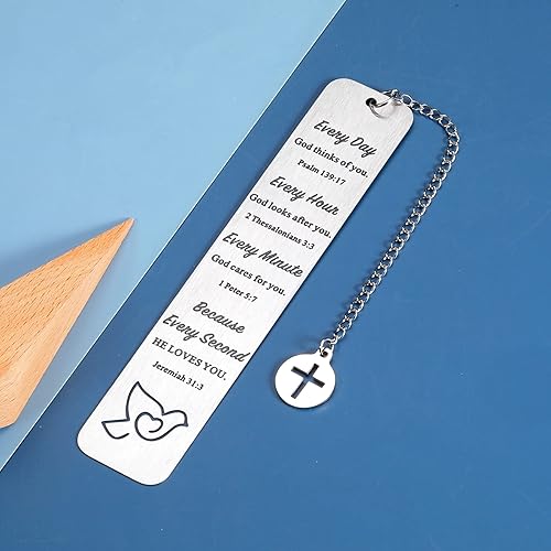 Miniatura 4 de Regalos cristianos para mujeres, marcador inspirador de versículos bíblicos para amantes de los libros, regalos de Navidad para mamá, niños, amigos,