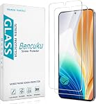 [2 Pack] Bencuku Privacy Screen Protector for Samsung Galaxy S25 FE Anti Spy Tempered Glass, Anti Scratch, Bubble Free