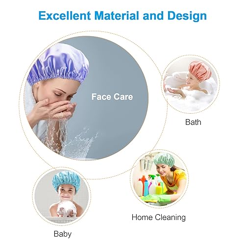 Miniatura 7 de AmazerBath  Gorro de ducha para mujer (4 unidades)