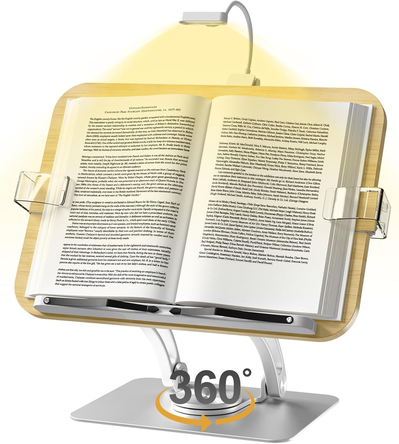 Amazon.com : Book Stand for Reading,KVRG Adjustable Book Stand with ...