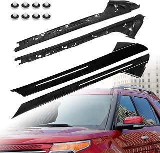 BASIKER A-Pillar Windshield Molding Trim Fit for Ford Explorer 2011-2019