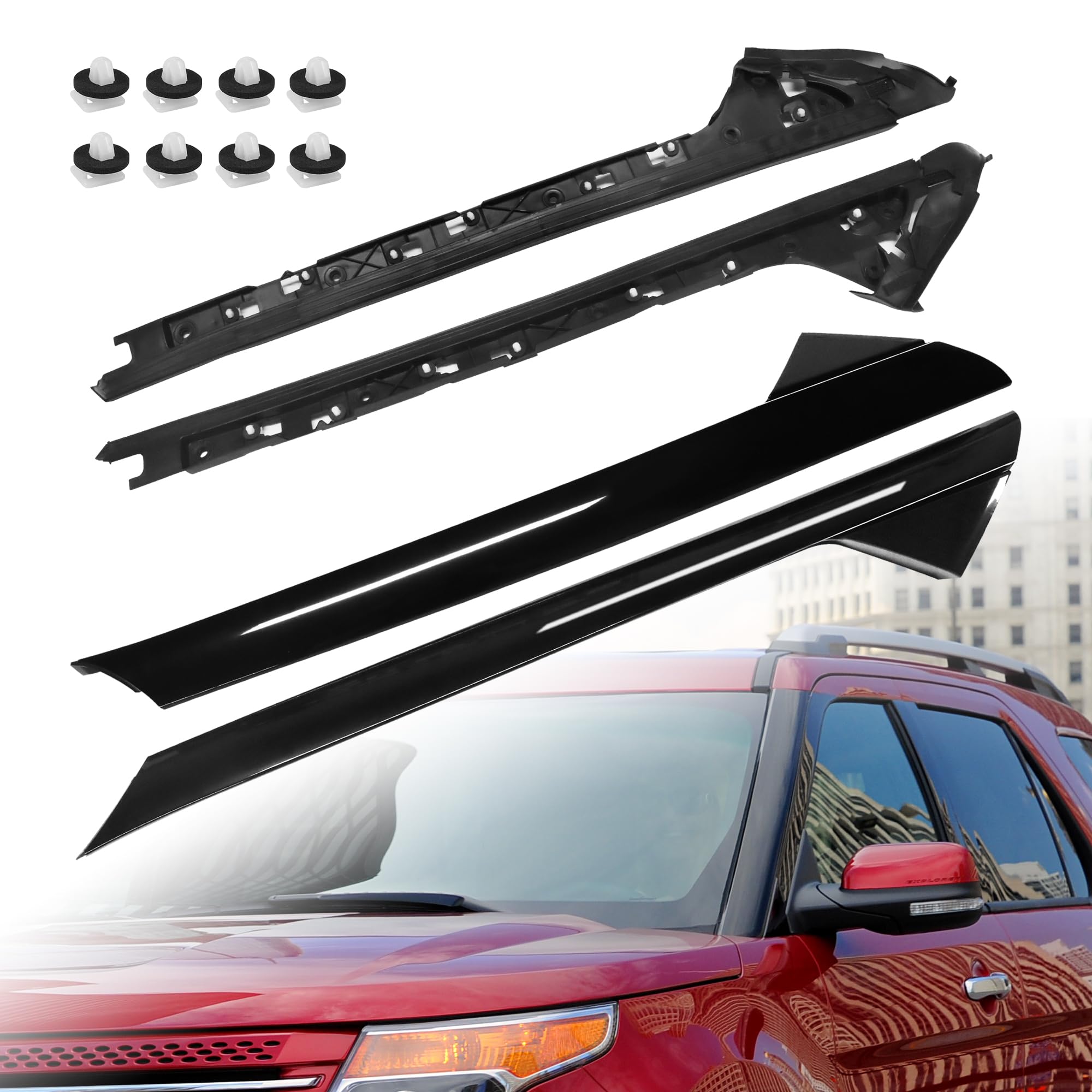 BASIKER Ford Explorer Windshield Trim Set