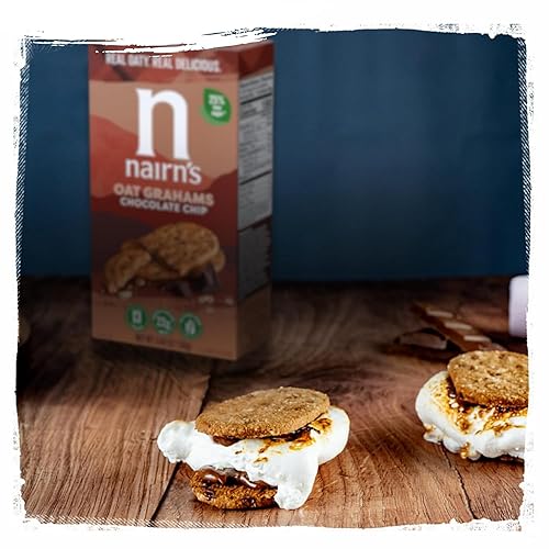 Miniatura 30 de Nairn's Grahams de avena con chispas de chocolate sin gluten, 5.64 onzas, paquete de 6