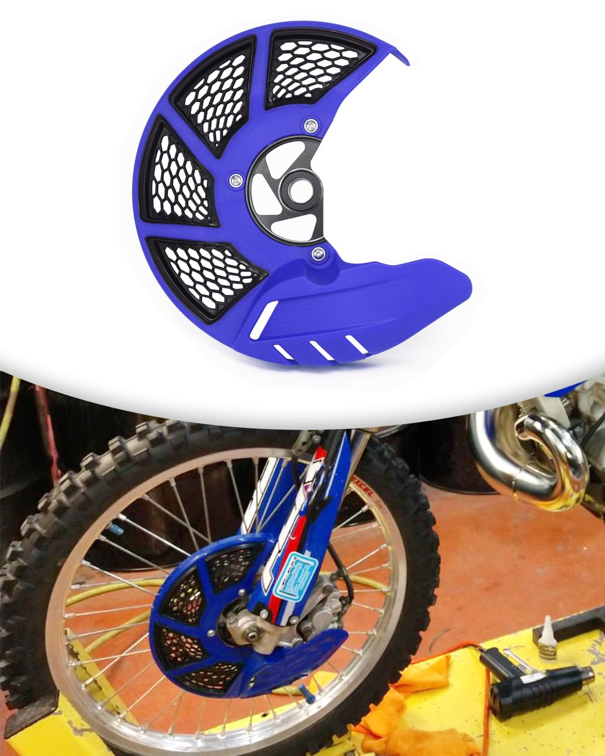 Motorcycle Front Brake Disc Guard Brake Rotor Cover For YZ125/250