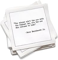 Vista 45 de Five Star Funny Snarky Quotes Servilletas de cóctel de algodón blanco 50 servilletas desechables de lujo con citas ingeniosas de bar