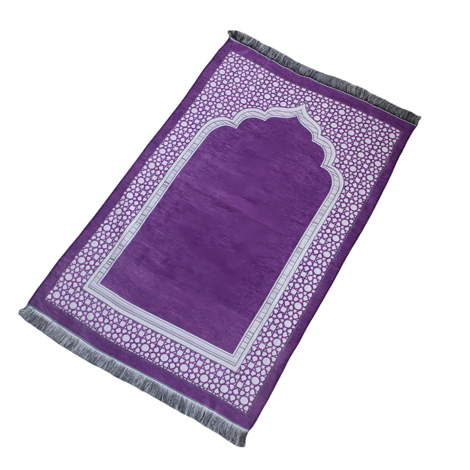 Tsophreniq Islamics Prayer Rug for Men Women Kids Woven Arabic Pattern Pray Carpet with Tassels Foldable Muslims Floor Mat Floor Mat