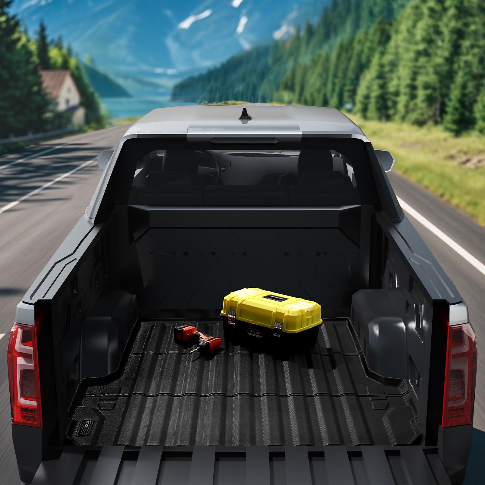 VEVOR Tappetino per Cassone di Camion, Compatibile con Chevrolet Colorado/GMC Canyon 2023-2024, Tappetino per Cassone Resistente per Cassoni da 152,4 cm per Protezione in Tutte Condizioni Atmosferiche