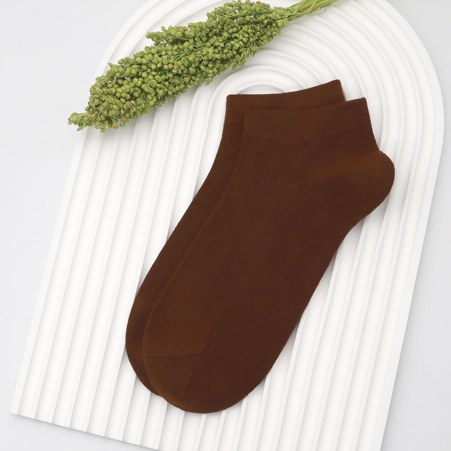 SERISIMPLE Women Viscose Bamboo Ankle Socks Low Cut Thin Sock Lightweight Pastal Color Soft Sock 5 Pairs - Image 6